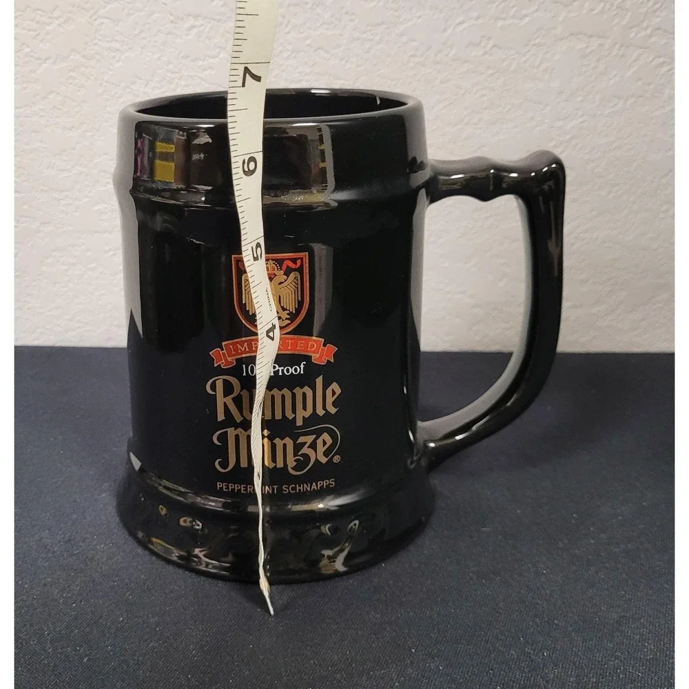 Vintage 1990s Rumple Minze Peppermint Schnapps Large Beer Stein or Mug
